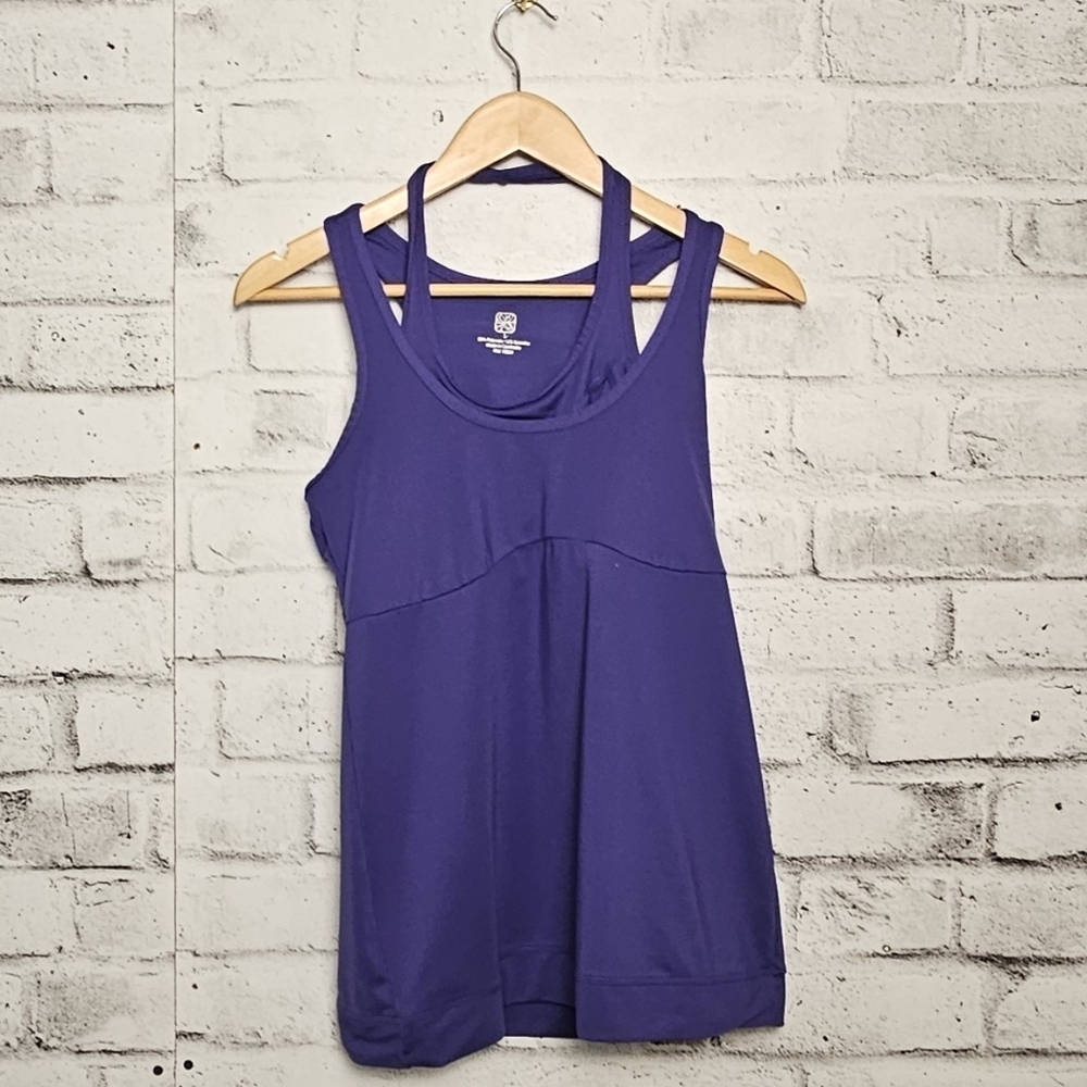GAP Athleta Purple Built-In Bra Athletic Tank Top – Shelf Bra | Size L